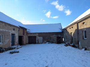 Innenhof im Winter
