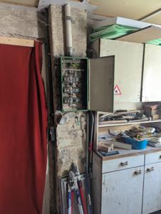 Strom Verteilerkasten Werkraum (in Betrieb)